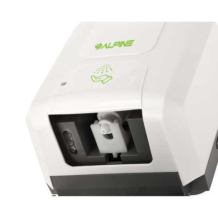 Alpine Industries Liquid Spray Hand Sanitizer/Soap Dispenser, Floor Stand, 1200mL, White 430-S-S